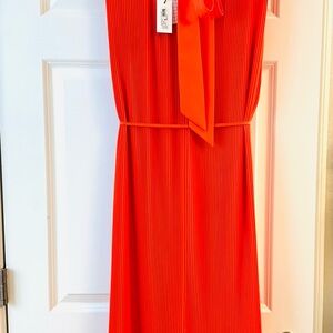Milly Orange Midi Dress